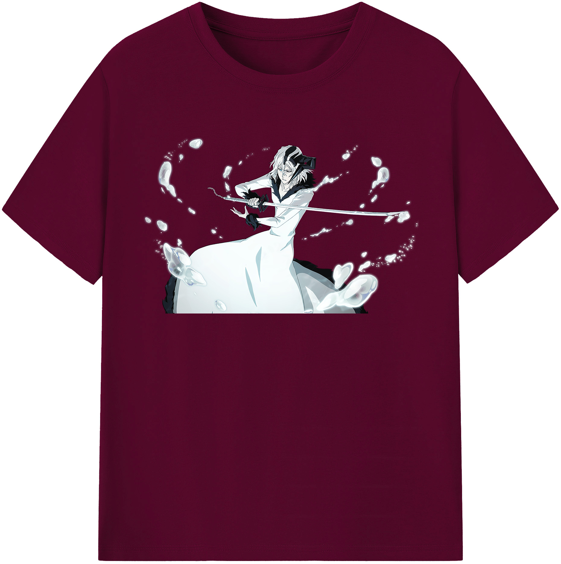 （画像用） ブリーチ 黒崎一護（くろさき いちご）BLEACH Kurosaki Ichigo レディースカジュアルプリントTシャツ（綿100％）